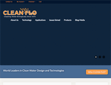 Tablet Screenshot of clean-flo.com